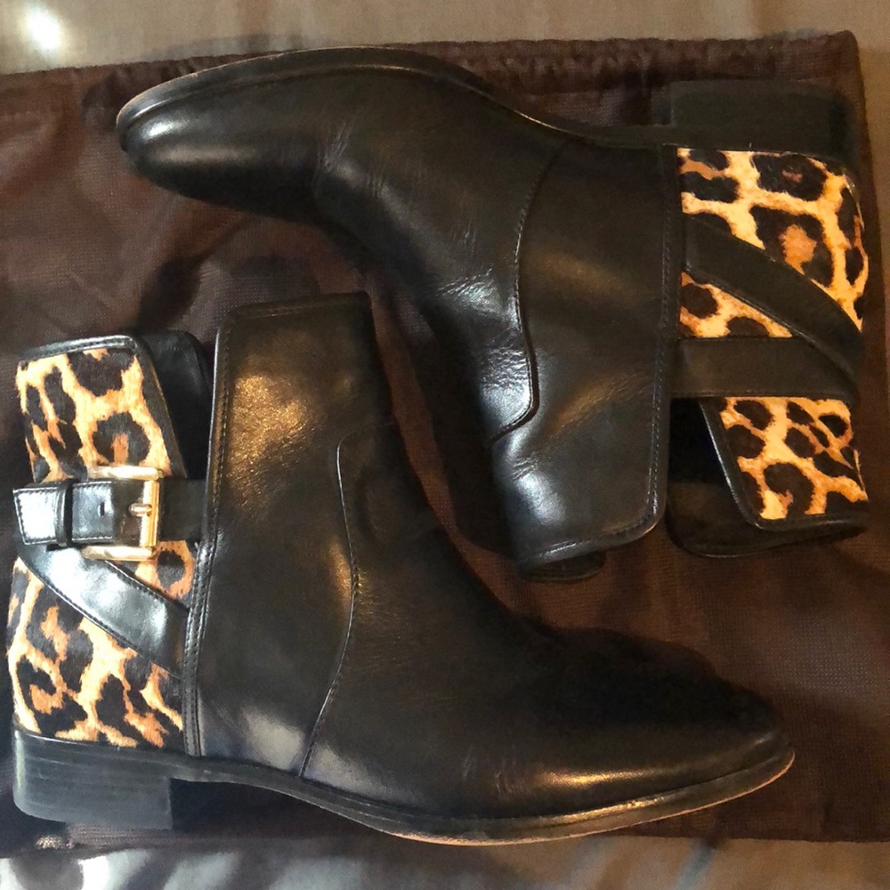Michael Kors animal print boots